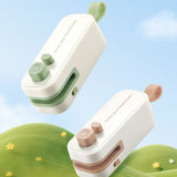 Magnetic Mini Rechargeable Sealer, 2-in-1 Portable Plastic Food Bag Sealing & Cutting Machine—White