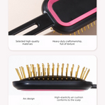 3D Air Cushion Hair Brush, Multi-function Scalp Massage Detangler Comb for Home Hair Styling—Black