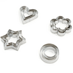 Stainless Steel Cookie Cutter Sets, DIY Press Baking Molds for Homemade Cookies & Pastries—12-Piece Star-Shaped Set