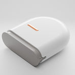Portable Ventilated Retainer Case, Orthodontic Invisible Braces & Denture Storage Box With Tool Compartment—White