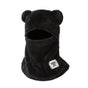 Cute Bear Ear Plush Integrated Balaclava Hat, 4-in-1 Windproof Warm Neck and Face Cover Hat - Black