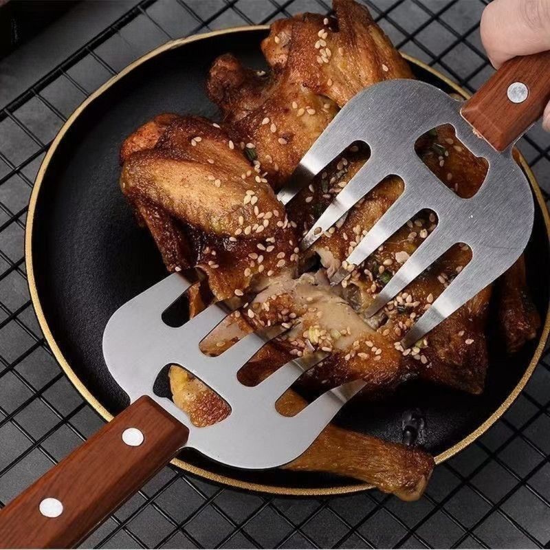 Stainless Steel Hand Guard, Multi-functional Kitchen Food Holder With Bottle Opener For Cutting & BBQ