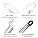 Stainless Steel Multi Scallion Slicer, Kitchen Scallion Shredding Cutter Vegetable Cutting Tool