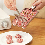 304 Stainless Steel Meatball Maker, Multi-size Paste Rice Ball Mold with Scoop for the Kitchen—Four Tubes