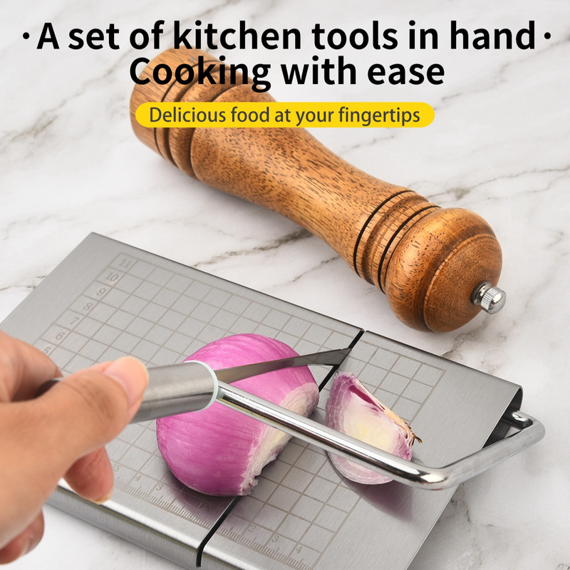 Stainless Steel Cheese Slicer, Kitchen Cutter For Butter Lunch Meat Fruit Baking Tool