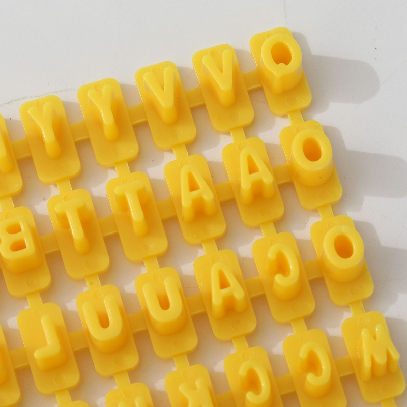Movable Letter Number Cookie Stamp Mold Set, DIY Cake Baking Printing Tool