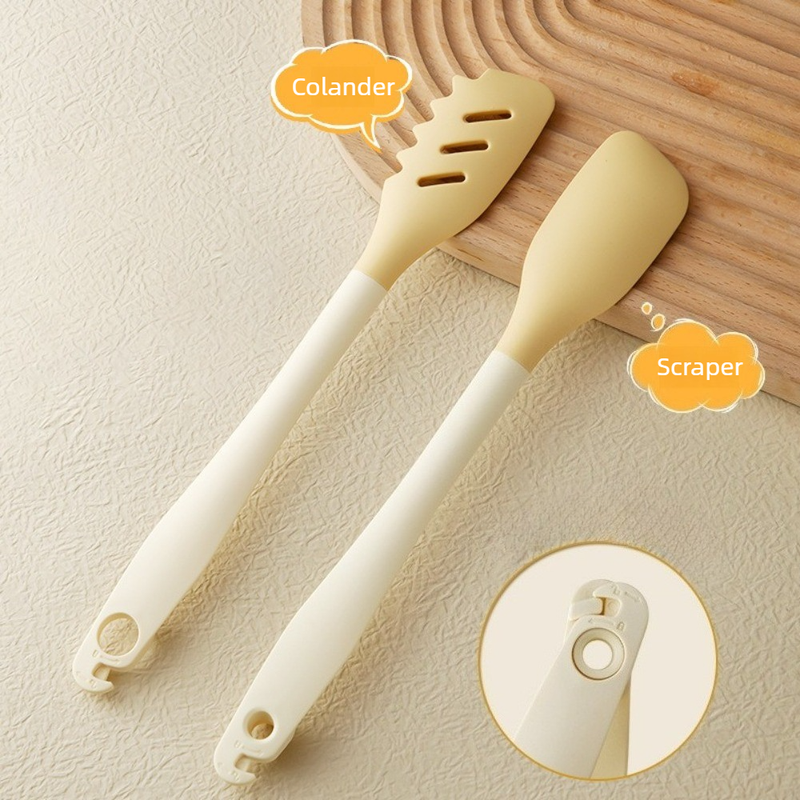Detachable Silicone Food Tongs, High Heat Resistant Non-stick Grill Steak Clips Multi-purpose Kitchen Cooking Tongs
