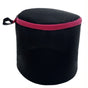 Cylindrical Sandwich Mesh Bra Laundry Bag, Anti-Deformation Underwear Washing Bag — Black