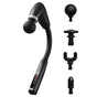 U-Shaped Extended Handle Fascia Gun, 9-Speed Variable Electric Deep Tissue Massager for Back, and Body Relief—Black