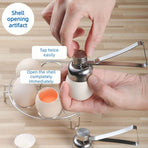 Food Grade Stainless Steel Egg Cutter, Manual Egg Shell Opener For Raw Egg Glutinous Rice Egg, Separator Tool