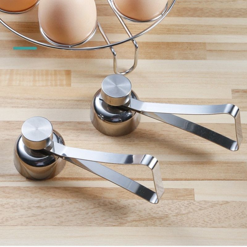 Food Grade Stainless Steel Egg Cutter, Manual Egg Shell Opener For Raw Egg Glutinous Rice Egg, Separator Tool