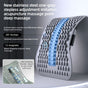 Adjustable Lumbar Relief Stretcher, Magnetic Back Traction Device, Home Massage Equipment—Blue