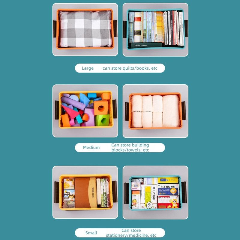 L Foldable Plastic Storage Boxes, Stackable Organizer Bins for Closets, Under Beds, Camping, and Car Trunks—Orange