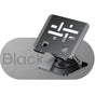 Laptop Stand, Thick Dual-Arm Height-Adjustable Cooling Riser, Compatible with Laptops Up to 17.3 Inches—Black