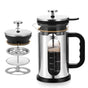 1000ml Press Sealed Lid French Press, Borosilicate Glass Coffee Maker, Manual Tea Brewer