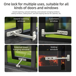 No Drill Self-adhesive Window Stopper, Safety Lock For Inner & Outer Opening Windows, Anti-fall Window Limiter