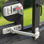 No Drill Self-adhesive Window Stopper, Safety Lock For Inner & Outer Opening Windows, Anti-fall Window Limiter