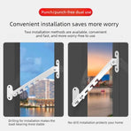 White - Short - Aluminum Window Limiter, Wind Brace for Casement Window, Safety Window Latch