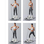 6-in-1 Multifunctional Fitness Training Board, Smart Timing, Home Workout Equipment (includes pull rope) – Gray