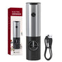 Type-C -Electric Pepper Grinder, 5-level Adjustable Spice Mill With LED Light, Automatic Salt & Pepper Grinder