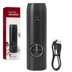 Type-C - Automatic Salt and Pepper Grinder for the Home Kitchen, 5-Level Adjustable Spice Mill with LED Light