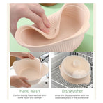 600 mL Food-Grade Silicone Steamer Pot, Single-Serving Cookware for Microwave & Air Fryer—Beige