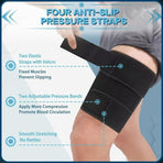 Adjustable Hamstring Support Wrap for Running and Fitness, Single Pack Fits Left & Right Leg, 1-Pack
