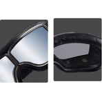 Vintage Harley Motorcycle Riding Goggles, Windproof Eyewear for Electric Bikes & Off-Road—Brown Frame, Silver Lenses