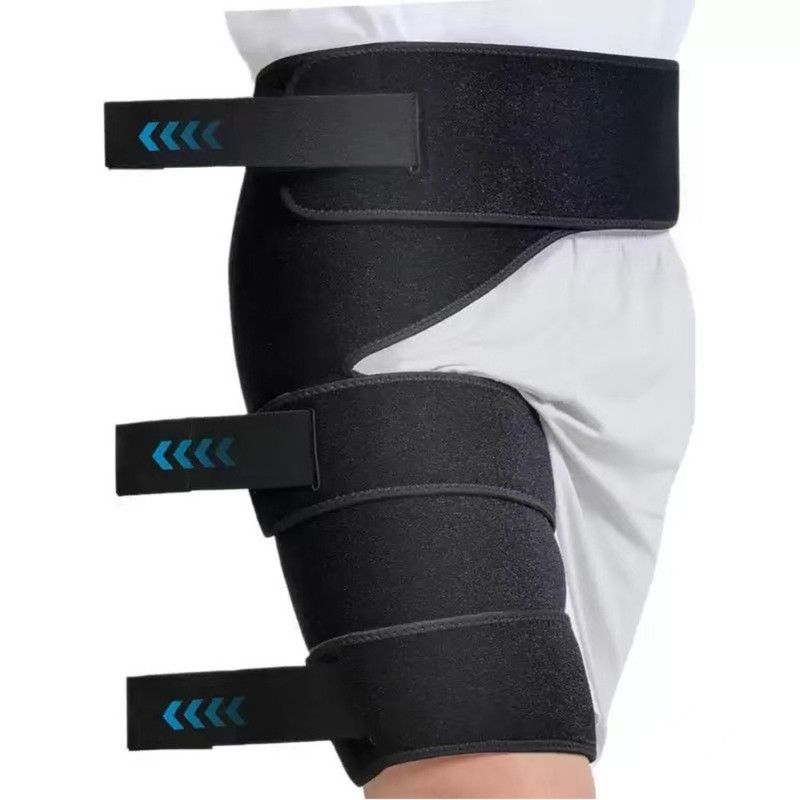 Straps Hip Support Brace, Compression Hip & Thigh Wrap, Sports Protector for Running Workout