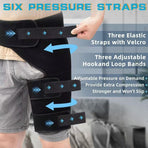 Straps Hip Support Brace, Compression Hip & Thigh Wrap, Sports Protector for Running Workout