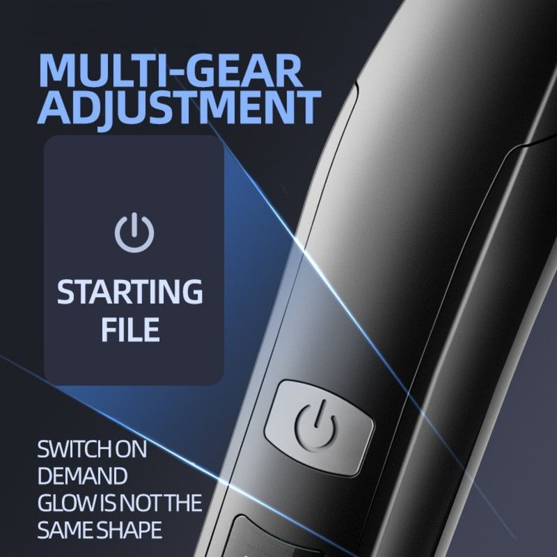 Smart Digital Display Hair Clipper, Rechargeable and Washable for Home and Barbershop Use—Silver