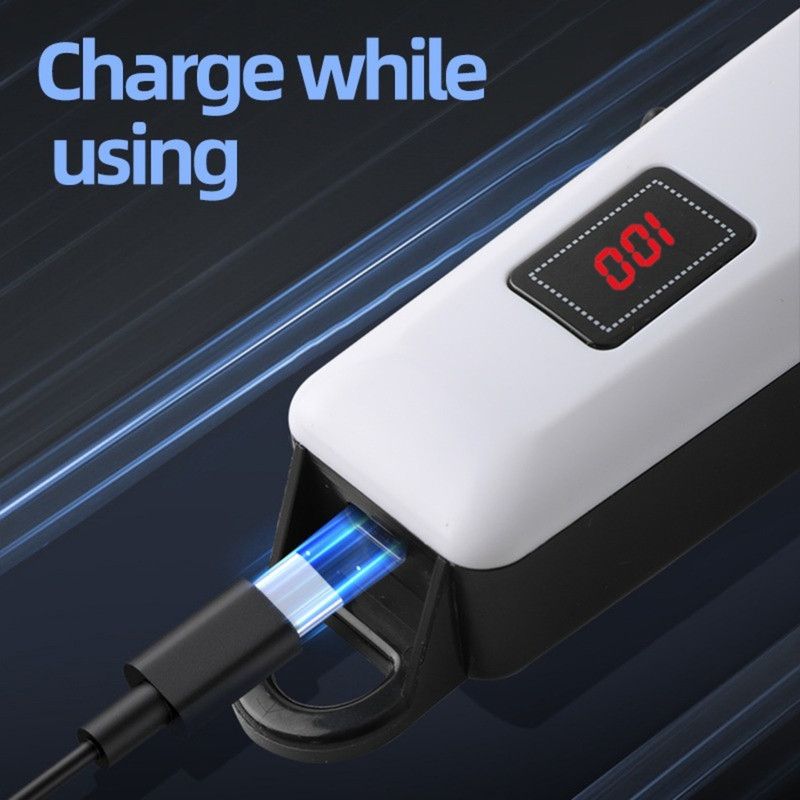 Professional Electric Hair Clippers, USB Rechargeable Hair Trimmer for Adults & Kids—Home Haircuts - White
