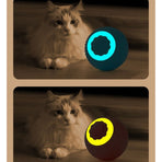 Smart Automatic Cat Toy Ball, Electric Rolling Ball for Cats, Interactive Self-Play Light-Up Kitten Toy—Pink