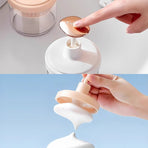 Semi-Automatic Facial Cleanser Foam Maker, Press-Style Foamer Bottle for Shampoo & Body Wash—Pink