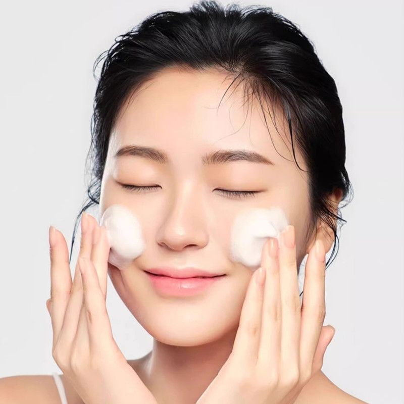 Semi-Automatic Facial Cleanser Foam Maker, Press-Style Foamer Bottle for Shampoo & Body Wash—Pink