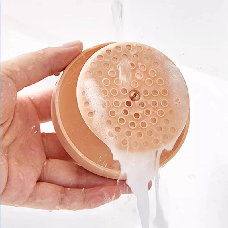 Semi-Automatic Facial Cleanser Foam Maker, Press-Style Foamer Bottle for Shampoo & Body Wash—Pink
