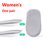 Women's Silicone Invisible Height-Increasing Heel Insoles, Comfort Elevator Half Insoles for Sneakers—1 cm Height—Gray