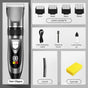 Digital Display Electric Hair Clipper, Rechargeable Hair Trimmer for Adults & Kids, Hair Cutting Machine—Black