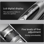 Digital Display Electric Hair Clipper, Rechargeable Hair Trimmer for Adults & Kids, Multiple Attachments—Black