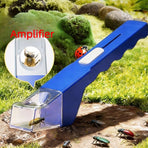 Handheld Insect Catcher Viewer, Kids' Outdoor Bug Box with Magnifier, Nature Science Catching Tool—Blue