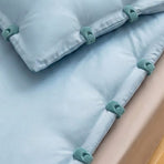 Flocked Needle-Free Quilt Fasteners, Shell Anti-Slip Clips, Duvet Sheet Holder Clips (6-Piece Pack) - Gray