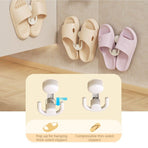 1 piece, Retractable Suction Cup Slipper Rack, No-Drill Wall-Mount Slipper Hook