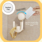 1 piece, Retractable Suction Cup Slipper Rack, No-Drill Wall-Mount Slipper Hook