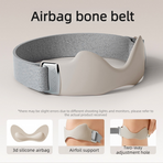 Silicone Air Cushion Patella Knee Strap, Adjustable, Non-Slip, Breathable Knee Support—Gray