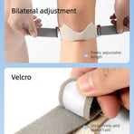 Silicone Air Cushion Patella Knee Strap, Adjustable, Non-Slip, Breathable Knee Support—Pink