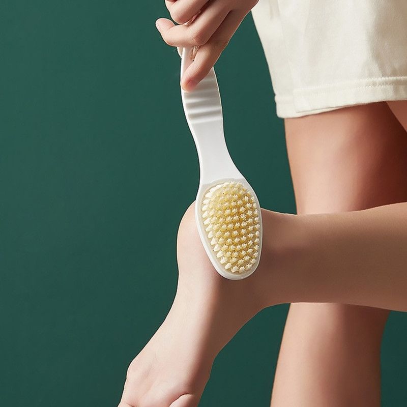 2-in-1 Foot File, Dual-Sided Stone Foot Scrubber for Callus and Dead Skin Removal—White