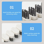 2‑Piece Flexible Gap Cleaning Brush Multi‑Purpose Soft Bristle Brush for Kitchen Bathroom Faucet