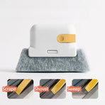 2-Piece 2-in-1 Detachable Window Groove Cleaning Brush (No-Dead-Gap Brush for Door & Window Slots) - Gray