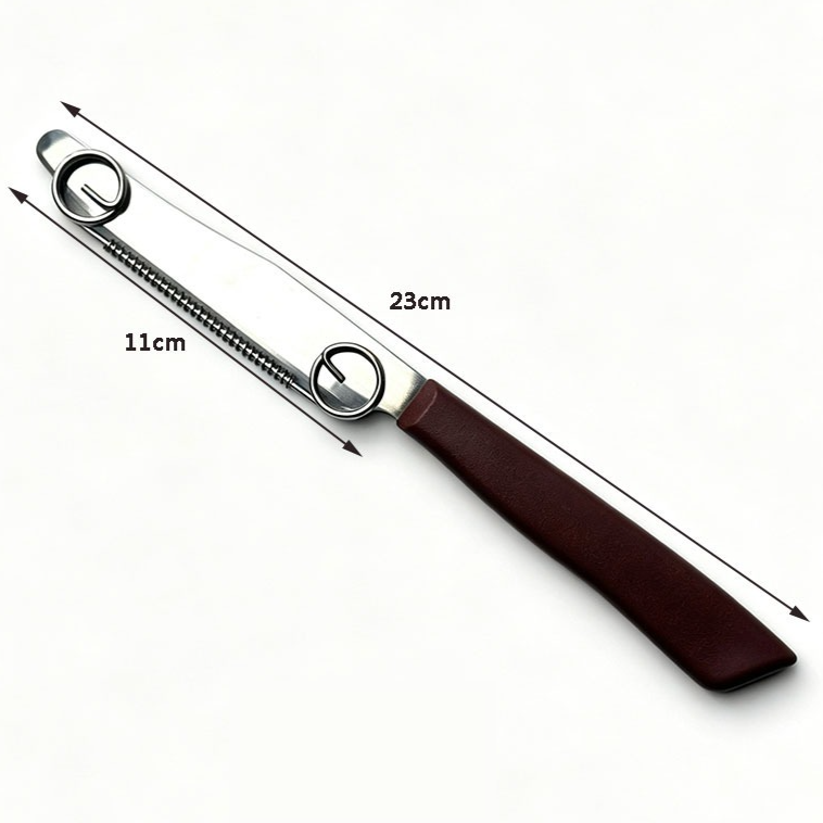 2-in-1 Stainless Steel Spring Peeler, Fruit and Vegetable Slicer, Peeling Tool—Black