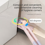 Multifunctional Rotating Gap Brush 3-in-1 Dead-Corner Cleaning Brush for Bathroom Floors—Green